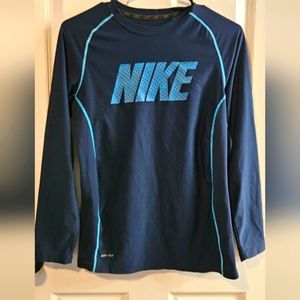 Boy's Large Navy Dri fit long sleeve shirt